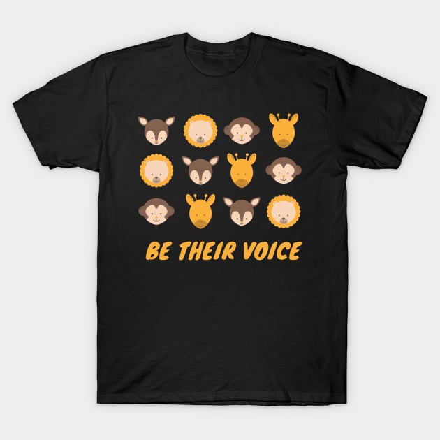 Be Their Voice Peace Love T-Shirt by baha2010